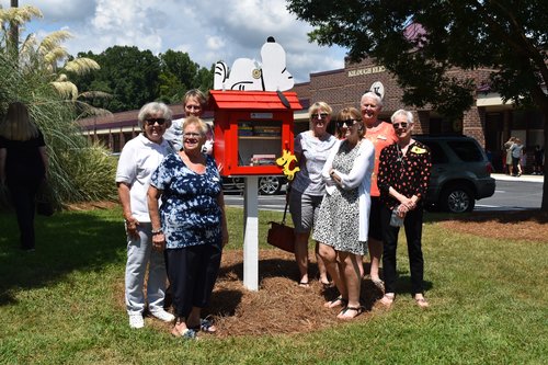Woman's Club members at Little Free Library Presentation